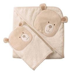 Hug Me Bear Cuddle Robe & Wash Mitt