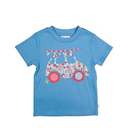 Springtime Printed T-shirt, Cornflower