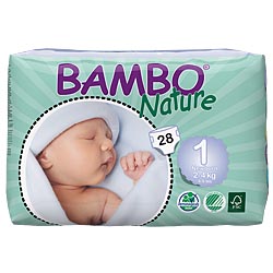 Bambo Newborn ~ (size 1) ~ (28 nappies) ~ 2 to 4 kg, 4 to 9 lbs