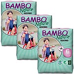 Bambo Nature Trainer Pants ~ XL (Size 6) ~ 54 Pull-up Nappies ~ (Case of 3) ~ SAVE £3.76 ~ 