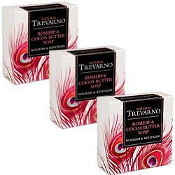 Trevarno Rosehip & Cocoa Butter Soap~PACK of 3