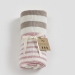 natures knit pink stripe blanket